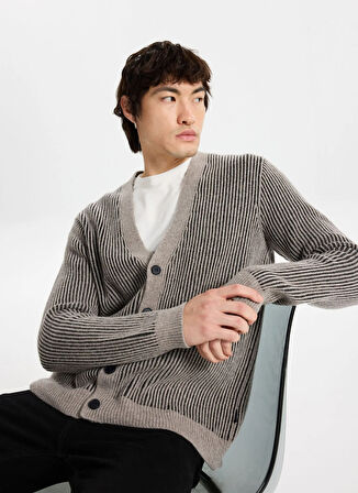 Mustang Fitilli Vizon Erkek Hırka M5WM-HRK1565