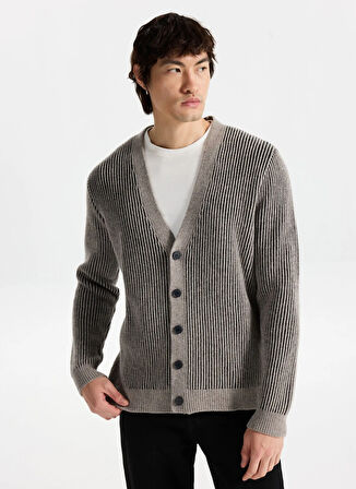 Mustang Fitilli Vizon Erkek Hırka M5WM-HRK1565