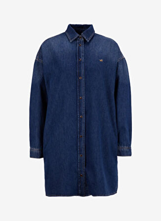 Mavi Kadın Yıkamalı Denim Elbise M5WL-ELB1085