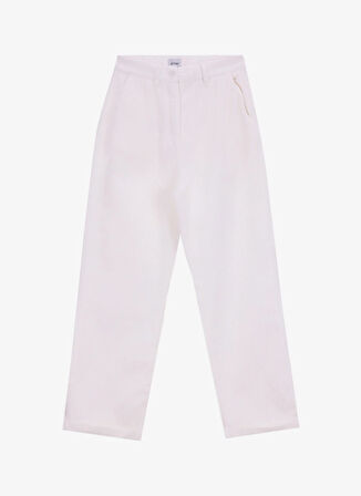 Mustang Normal Bel Relaxed Ekru Kadın Pantolon M5WL-PNT1708