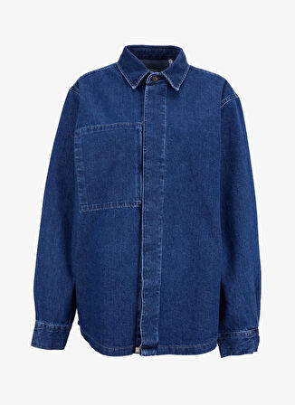 Mustang Relaxed Lacivert Erkek Denim Gömlek M5WM-GML1836