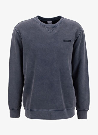 Mustang Bisiklet Yaka Antrasit Erkek Sweatshırt M5WM-SWT1500