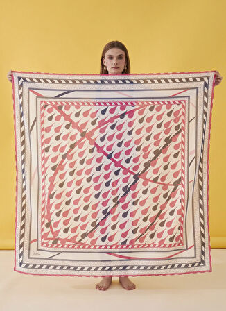 Lisalina Lacivert - Pembe Kadın Pareo LCBC0022