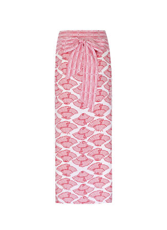 Lisalina Kırmızı Kadın Pareo LLBW0012