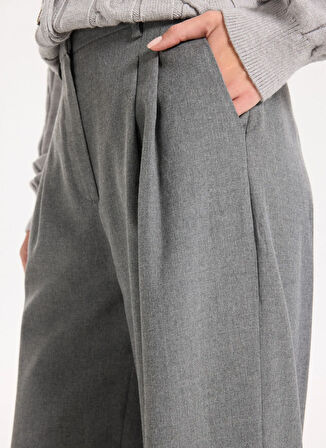 Jeep Normal Bel Bol Kesim Gri Kadın Pantolon J5WL-PNT7075