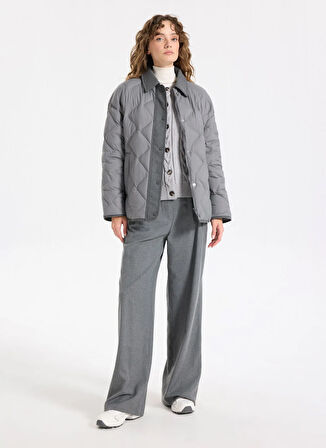 Jeep Normal Bel Bol Kesim Gri Kadın Pantolon J5WL-PNT7075