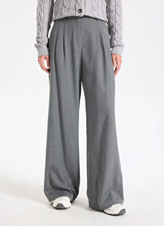 Jeep Normal Bel Bol Kesim Gri Kadın Pantolon J5WL-PNT7075