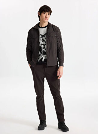 Discovery Expedition D5WM-GML3710 Antrasit Relaxed Düz Erkek Gömlek