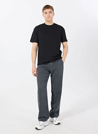 Stan Co. Yuvarlak Yaka Siyah Erkek T-Shirt STNOT0001