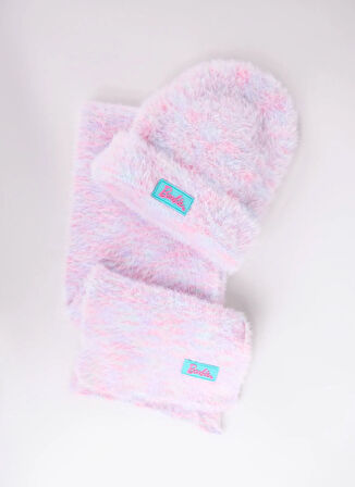 Barbie Çok Renkli Kız Çocuk Bere-Boyunluk Tk BRB5WG-SET6601