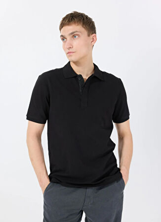 Stan Co. Siyah Erkek Polo T-Shirt STNPT0007