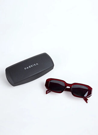 Fabrika Bordo Unisex Güneş Gözlüğü LUNİ