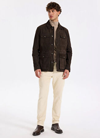 Fabrika Kahve Erkek Deri Mont F5WM-MNT 2575