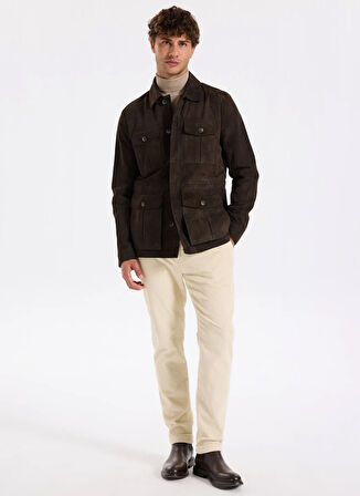 Fabrika Kahve Erkek Deri Mont F5WM-MNT 2575