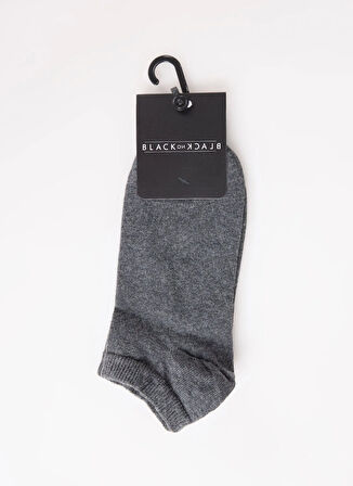 Black On Black Antrasit Erkek Patik Çorap E_PATİK