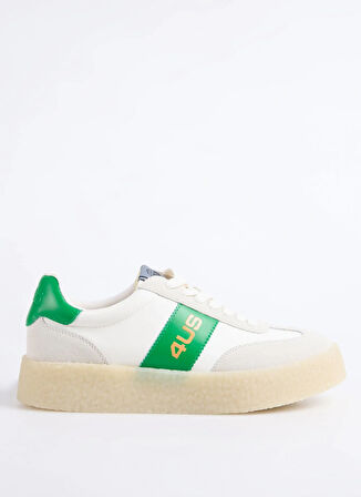 4US Beyaz - Yeşil Erkek Sneaker MARK 100