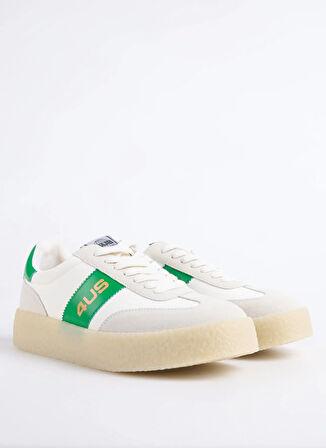 4US Beyaz - Yeşil Erkek Sneaker MARK 100