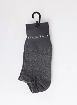 Black On Black Antrasit Kadın Patik Çorap K_PATİK