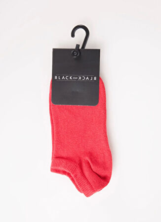 Black On Black Kırmızı Kadın Patik Çorap K_PATİK