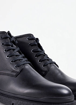 Cotton Bar Deri Siyah Erkek Bot NIKO-DEROY