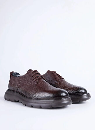 Cotton Bar Deri Kahve Erkek Günlük Ayakkabı BRESCAN