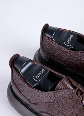 Cotton Bar Deri Kahve Erkek Günlük Ayakkabı BRESCAN