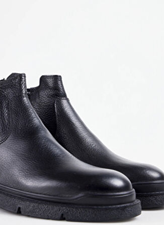 Cotton Bar Deri Siyah Erkek Bot NIKO-DENY