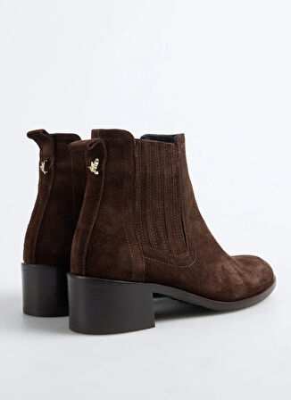 Fabrika Deri Kahve Kadın Topuklu Bot D-DONATA