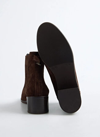 Fabrika Deri Kahve Kadın Topuklu Bot D-DONATA