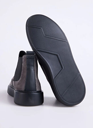 Fabrika Deri Antrasit Erkek Bot SEKA-ARES