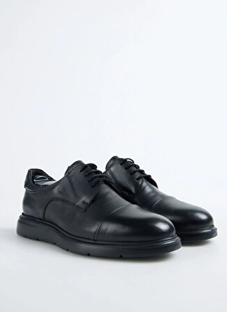 Fabrika Deri Siyah Erkek Günlük Ayakkabı BALUN