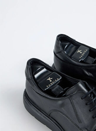 Fabrika Deri Siyah Erkek Günlük Ayakkabı BALUN