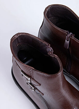 Fabrika Deri Kahve Erkek Bot HUGO-EGART