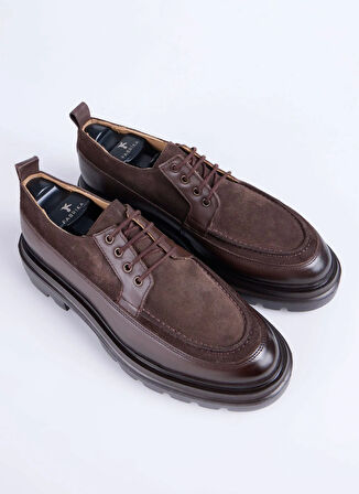 Fabrika Deri Kahve Erkek Günlük Ayakkabı WOLF-CONTRA