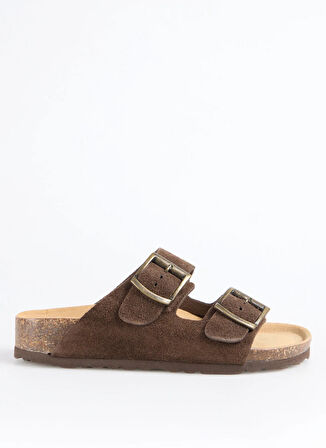 11 THESIS RX-B Taba Kadın Deri  Terlik