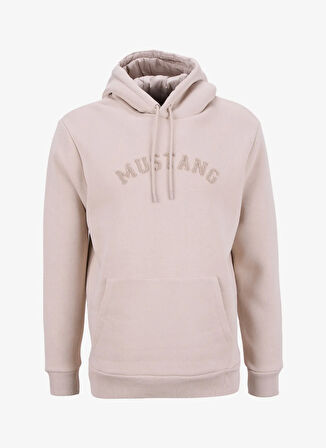 Mustang Kapüşon Yaka Bej Erkek Sweatshırt M5WM-SWT1506
