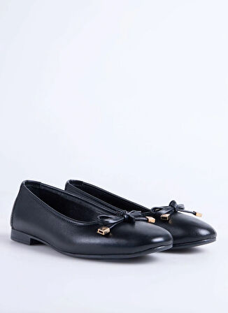 Fabrika Deri Siyah Kadın Babet D-DERVILA-DERA