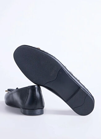 Fabrika Deri Siyah Kadın Babet D-DERVILA-DERA