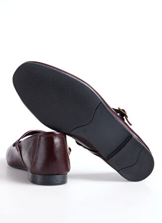 Fabrika Deri Bordo Kadın Babet D-DERVILA