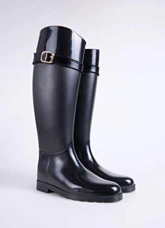 Fabrika Siyah Kadın Yağmur Botu KATHY-LARISA