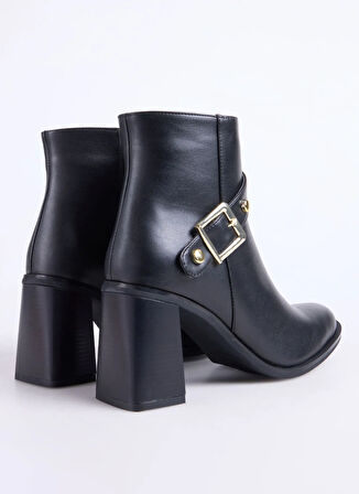 Fabrika Siyah Kadın Topuklu Bot BLOCK-BLENID