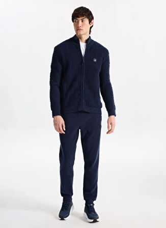 Discovery Expedition D5WM-HRK3766 Lacivert Relaxed Düz Erkek Hırka