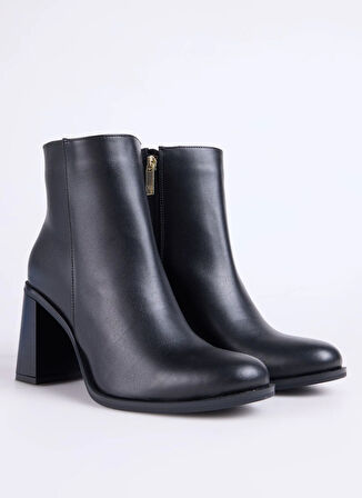 Fabrika Siyah Kadın Topuklu Bot BLOCK-BELLA