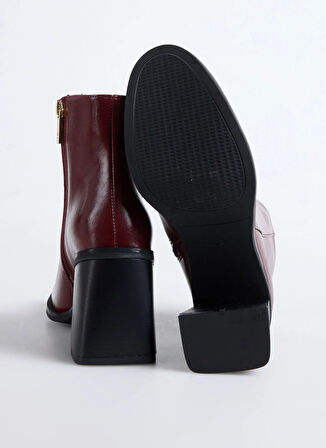 Fabrika Bordo Kadın Topuklu Bot BLOCK-BELLA