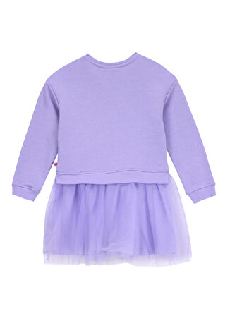 Barbie Simli Lila Kız Çocuk Abiye Elbise BRB5WG-ELB6691