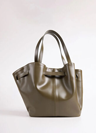 Fabrika Süet Haki Kadın Tote Çanta HERA-ELDON