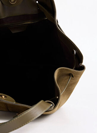 Fabrika Süet Haki Kadın Tote Çanta HERA-ELDON