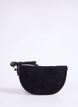 Fabrika Süet Siyah Kadın Çapraz Çanta HERA-GANDER