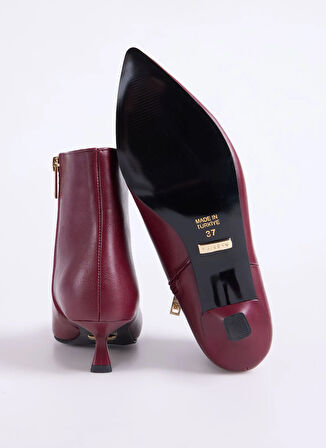 Fabrika Bordo Kadın Topuklu Bot KITTEN-CHARLEY