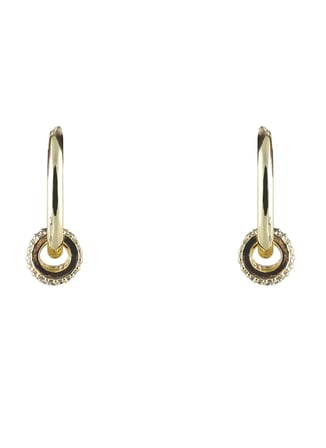 Ponponiere Altın - Yeşil - Mor - Mavi Kadın Küpe Marla Earrings